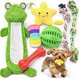 LOYEE 8 Pack Puppy Toys for Small Dogs, Luxury Dog Chew Toys with Squeaky Plush Toys, Rope Toys and Ball, Teething Toys for Puppy Supplies
