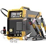 TOOLIOM MIG/TIG/CUT/Stick Welder 5 in 1 Multiprocess Welding Machine 110/220V Dual Voltage Aluminum Welding Machine Spool Gun Compatible