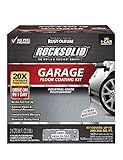 Rust-Oleum 60003 RockSolid Polycuramine Garage Floor Coating, 1 Car Kit, High Gloss Gray