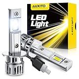 AUXITO H1 Bulbs, 80000 Lumen Brightness, 6500K Ultra White, Precision 1:1 Mini Design, Simple Plug Play Installation, Stable Illumination, 99% Vehicles Supported, Pack of 2