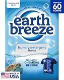 Earth Breeze Laundry Detergent Sheets Fragrance-Free 60 Loads