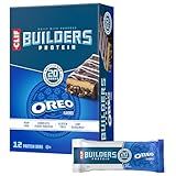 CLIF BUILDERS Protein Bars - OREO-Flavored - 20g Plant Based Protein - Gluten Free - Non-GMO - Low Glycemic - No Artificial Sweeteners - 2.4 oz. (12 Pack)
