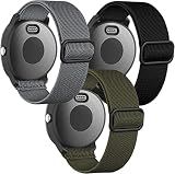 Elastic Bands for Garmin Forerunner 55/165/645/245 Music Watch Band, Garmin Vivoactive 6/5/3 Bands, 20mm Nylon Sport Wristband for Garmin Venu/Sq/Sq 2/Vivomove HR/Sport Men Women 3Pack