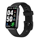 USMECBL Fitness Trackers,Heart Rate Blood Oxygen Sleep Monitor,1.47‘’ OLED Display,Calorie Pedometer Steps Counter Activity watchs,Smart Band 24/7 Health Monitoring(Black)