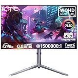 KTC 27-inch OLED Gaming Monitor | QHD 2560x1440P | 240Hz 0.03ms GTG | 1.5M:1 Contrast Ratio | DisplayHDR True Black 400 | 65W USB Type-C | Dual Speakers | Comes with Type-C, HDMI & DP Cables Included