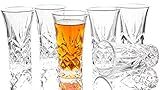 JAIEF Tequila Glasses Heavy Base Shot Glass Cordial Glasses 2 OZ (Set of 6)