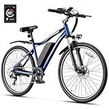 Heybike Electric Bike for Adults, 1200W Peak Brushless Motor, up to 50Miles, 28mph Max Speed Electric Mountain Bike, 480WH Removable Battery Ebike, 27.5" Tires, 7-Speed and Front Suspension