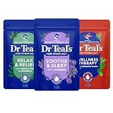 Dr Teal's Epsom Salt Magnesium Soak, Lavender, Eucalyptus & Wellness Trio, 3 lbs (Pack of 3)