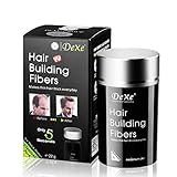 Dexe Hair Building Fibers Color Powder Instantly Thicken Thinning Hair for Men and Women (Black)