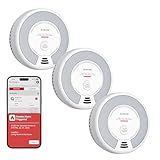 X-Sense Smart Smoke Detector Carbon Monoxide Detector Combo with No Fee App Notification, Replaceable Battery Powered Smoke Detector and Carbon Monoxide Detector, SC06-WX, 3-Pack