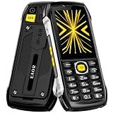 EAOR 4G LTE Rugged Phone,4500mAh Big Battery Dual SIM Dual Torch Feature Cell Phone,2.8" Screen,Unlocked IP68 Waterproof Shockproof Drop-Proof for Outdoor Work, SOS,Type-C, TF Card, FM, 0.3MP Camera
