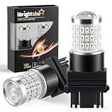 iBrightstar 3157 LED Bulb Red, 3057 LED Brake Lights Bulbs Super Bright for Rear Brake Lights and Tail Lights, 2 Pack