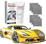 Nano Sparkle Cloth Car Scratch Remover Paste for Vehicles, 2025 Upgrade Car Scratch Repair Kit to Erase Car Paint Scratches, Water Spots，Scuff Repair Polishing Wax Kit (1pcs(White))
