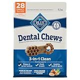 Blue Buffalo Dental Chews Small Natural Dog Treats, Chicken & Spearmint 11.3-oz Bag (28 Count)
