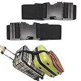 Luggage Straps for Suitcases TSA Approved, Travel Accessories to Connect Two Suitcase, Add Bag Luggage Straps for Carry On Your 3 Luggages Adjustable Buckle Belt, 2Pack Black
