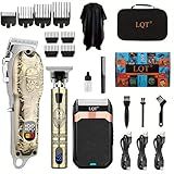 Hair Clippers Set for Men, Hair Clipper Trimmer with LED Display, Professional Cordless Hair Clipper Shaver Beard Trimmer, Hair Cutting Machine for Men, Holiday Gift for Him Father's Day Gift
