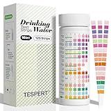 TESPERT Drinking Water Test Strips 125ct 16 in 1 – 30s Quick Screening for Hardness, pH, Iron, Nitrite, Copper, Chlorine, Nitrite, Carbonate,Lead, Alkalinity...Well, Tap, Home, City Water Testing