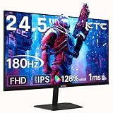 KTC 24.5'' Gaming Monitor 180Hz FHD,Fast IPS 1080P 1 ms, 128% sRGB HDR10,Freesync HDMI x 2 /DP x 1 VESA Tilt Adjustable Xbox PS5 Switch (HDMI Cable Included)
