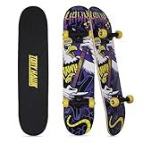 Tony Hawk 31 inch Skateboard, Tony Hawk Signature Series 1, 9-ply Maple Deck Skateboard for Cruising, Carving, Tricks and Downhill, Heavy Metal