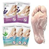 5 Pack Foot Peeling Mask,Exfoliator Peel Off Calluses Dead Skin Callus Remover,Foot Mask for Dry Cracked Feet,Foot Peel Masks for Men and Women,Feet Peeling Mask,Spa Gifts for Women,Self Care Gifts