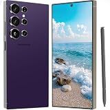 HTDSHFY I24 Ultra Unlocked Cell Phone, 6800mAh Long Battery Life Smartphone,Built in Pen,6.8" HD Screen 8+256GB Unlocked Phones,5G/Dual SIM/Fingerprint Unlock/Face ID (Purple)