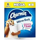 Charmin Ultra Soft Toilet Paper, 6 Mega Rolls = 24 Regular Rolls