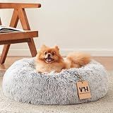 WESTERN HOME WH Calming Soft Round Dog &Cat Bed Small Dog Bed Washable,20"