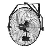 VEVOR Wall Mount Fan, 18 in Wall Mounted Hanging Fan IP44-rated Protection