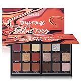 Matte Eyeshadow Palette Pro 18 Colors Pigmented Shimmer Glitter Eye Shadow Palette, Long Lasting Waterproof Dark Smokey Powder Cosmetics Pallet Halloween Valentine Gift Makeup Kit (01# Seductress)