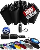 TUMELLA Inverted Windproof Umbrella, Large, Strong, Light, Portable, Automatic Reverse Folding Rain Umbrella, Durable Premium Grip, Fits Car & Backpack