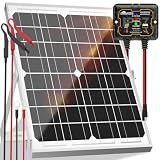 SOLPERK Solar Panel Kit 20W 12V Solar Battery Charger Maintainer+Controller