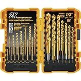 DEWALT Titanium Nitride Coated Drill Bit Set, Pilot Point, 21-Piece (DW1361)