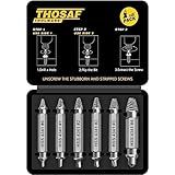 Gifts for Men,Damaged Screw Extractor Set-Christmas Stocking Stuffers for Men Adults Him,Mens Gifts for Dad,Husband,Stripped Screws Nuts & Bolts Drill Bit Tools for Easy Removal of Rusty Broken Screw