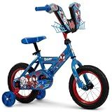 Huffy Marvel Spidey and His Amazing Friends 12 Inch Kid's Bike, Ideal for Ages 3-5 Years Old, Training Wheels Included, EZ Build Assembly, Fun and Playful Graphics, Simple Coaster Brake, Spider-Man