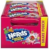 Nerds Gummy Clusters Candy, Rainbow, 3 Ounce Pouches (Pack of 12)
