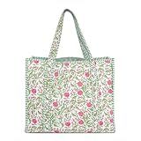 LKGSM RUGS Cotton Tiger Block Print Tote Bag, Indian Handmade Shopping Shoulder Bag, Unisex Market Daily Use (1, Dn10)