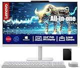Lenovo All in One Desktop, Intel Ultra-Fast 4-Core CPU| 24'' FHD Display| 16GB RAM, 256GB PCIe SSD On Board Plus 512GB HDD External | Wi-Fi 6| Bluetooth| RJ-45| Windows 11 | HDMI | Wireless KB & Mouse