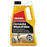 Mothers California Gold Carnauba Wash & Wax, 64 oz. — Cleans, Shines & Protects – Gentle, pH Balanced, Ultra-Sudsy for a Spot-Free, Brilliant Finish. Biodegradable & Won't Strip Wax or Ceramic (05674)