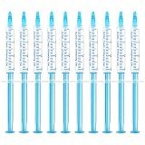 EZGO 10 Pack Teeth Whitening Gel Refills 22% Bleaching Gel, No Sensitive Teeth Whitener, Great for Sensitive Tooth Whitening, Carbamide Peroxide Teeth Whitening Gel, Mint Flavor (10X 3ML)