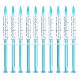 EZGO 10 Pack Teeth Whitening Gel Refills 22% Bleaching Gel, No Sensitive Teeth Whitener, Great for Sensitive Tooth Whitening, Carbamide Peroxide Teeth Whitening Gel, Mint Flavor (10X 3ML)