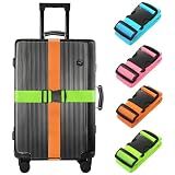 BILIONE Luggage Straps for Suitcases,79" Long Adjustable Luggage Belts