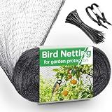 13x32FT Garden Bird Netting, Anti Bird Netting for Fruit Trees, 0.8" Mesh