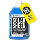 CLEANTITE Solar Panel Cleaner 1 Gallon (Makes 512 G) - Super Concentrated Cleaning Solution for Glass, Metal, Wood & Plastic - Remove Oil, Fingerprint & Water Spots - Multipurpose Solar Panel Cleaning