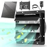 HG Power 12" Solar Powered Exhaust Fan with Thermostat & Speed Control