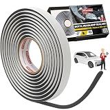 XFasten Butyl Headlamp Sealant, 7 millimeters x 20 Feet, 7 millimeters Thick, OEM Grade Automotive Rubber Butyl Rope Tape for Headlamp, Headlight, Windshield, Window, and Pool Light Sealant Tape