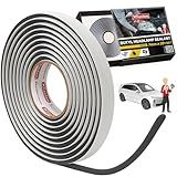 XFasten Butyl Headlamp Sealant, 7 millimeters x 20 Feet, 7 millimeters Thick, OEM Grade Automotive Rubber Butyl Rope Tape for Headlamp, Headlight, Windshield, Window, and Pool Light Sealant Tape