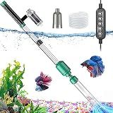 24W Aquarium Vacuum Gravel Cleaner: 8 in 1 Electric Fish Tank Cleaner