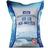 Maple99 Ice Melt Safer for Concrete - 50 lb Snow Calcium Salt Ice Melt, Salt for Snow and Ice Removal, Sidewalk Salt, Driveway Salt, Snow Melt is Effective Up to -15