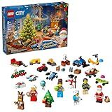 LEGO City Advent Calendar 2025 Kids Toy - Holiday Countdown Playset W/Santa & Mrs. Claus Minifigures for Boys & Girls, Ages 5+ - 24 Buildable Surprises - Gift Idea for Christmas - 60475