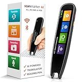 Scanmarker AI Pen with Built-in Screen | OCR Scan Reader & Text to Speech | ChatGPT Pen for Students & Adults | Portable ai Translator Device | Reading Pen for Study, Travel & Work | Ai Smart Pen
